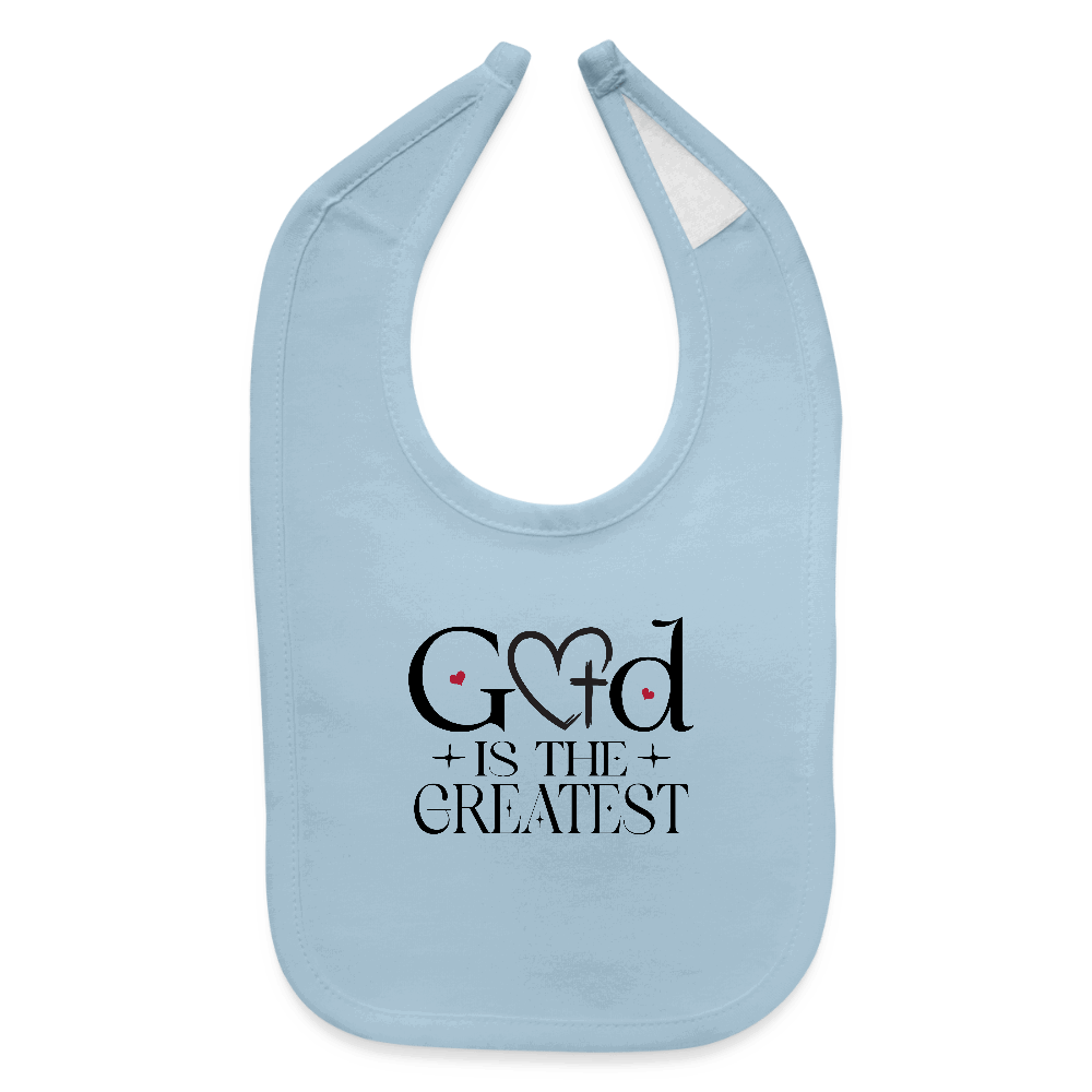 He Is The Greatest Christian Baby Bib - ClaimedbyGodDesigns