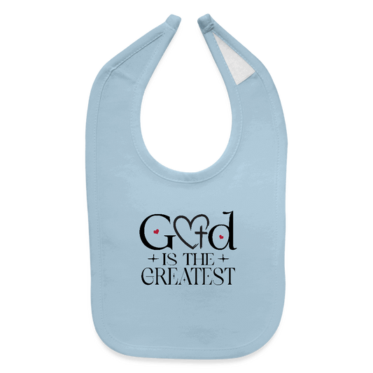 He Is The Greatest Christian Baby Bib - ClaimedbyGodDesigns