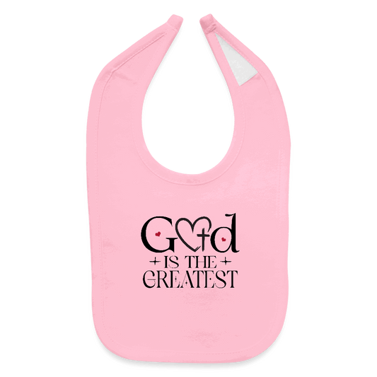 He Is The Greatest Christian Baby Bib - ClaimedbyGodDesigns