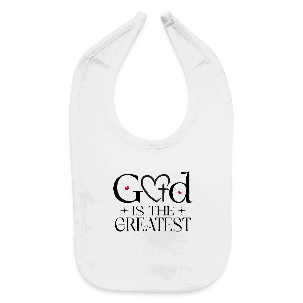 He Is The Greatest Christian Baby Bib - ClaimedbyGodDesigns