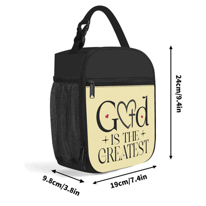 He Is The Greatest Insulated Christian Lunch Box for Kids - ClaimedbyGodDesigns