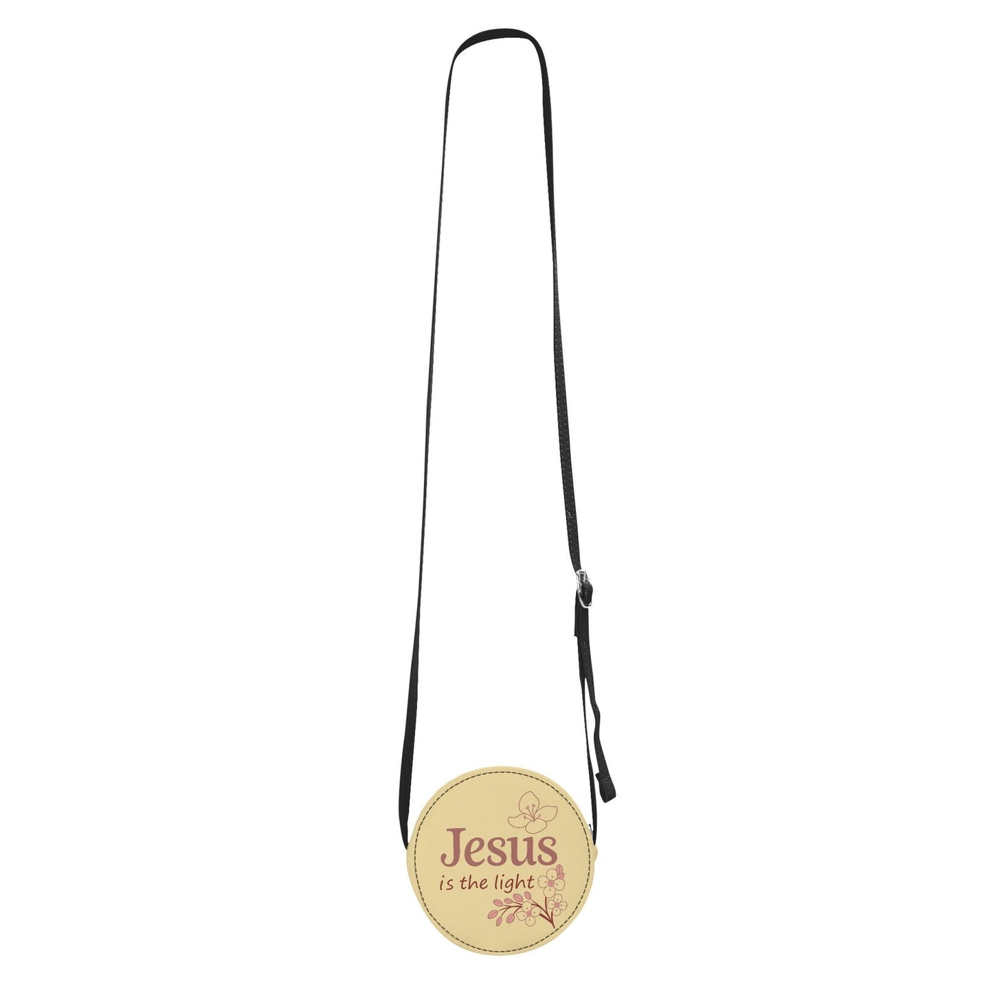 He Is The Light Christian Kids PU Small Round Bag Children Purse - ClaimedbyGodDesigns