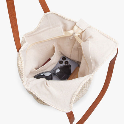 He Is The Only Way Christian Straw Shoulder Bag - ClaimedbyGodDesigns