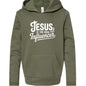 He Is The Real Influencer Youth Christian Sponge Fleece Pullover Hooded Sweatshirt - ClaimedbyGodDesigns