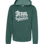 He Is The Real Influencer Youth Christian Sponge Fleece Pullover Hooded Sweatshirt - ClaimedbyGodDesigns