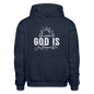 He Is Unstoppable Heavy Blend Adult Christian Hooded Sweatshirt - ClaimedbyGodDesigns