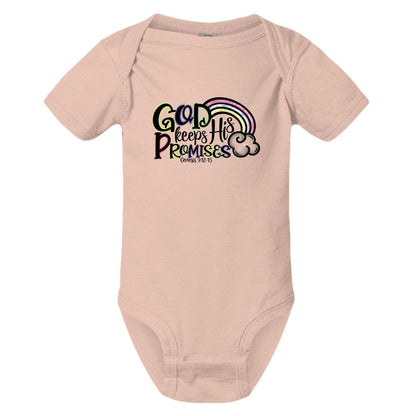 He Keeps His Promises Christian Baby Bodysuit - ClaimedbyGodDesigns
