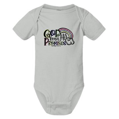 He Keeps His Promises Christian Baby Bodysuit - ClaimedbyGodDesigns