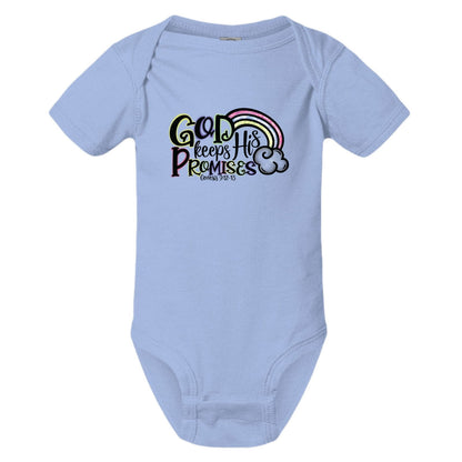 He Keeps His Promises Christian Baby Bodysuit - ClaimedbyGodDesigns