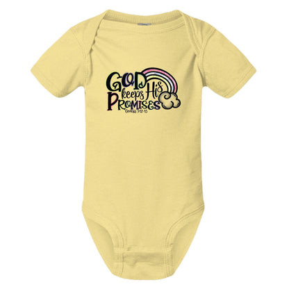 He Keeps His Promises Christian Baby Bodysuit - ClaimedbyGodDesigns