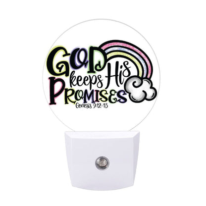 He Keeps His Promises Christian Night Light For Kids - ClaimedbyGodDesigns