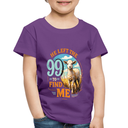 He Left The 99 To Find Me Christian Toddler T-Shirt - ClaimedbyGodDesigns