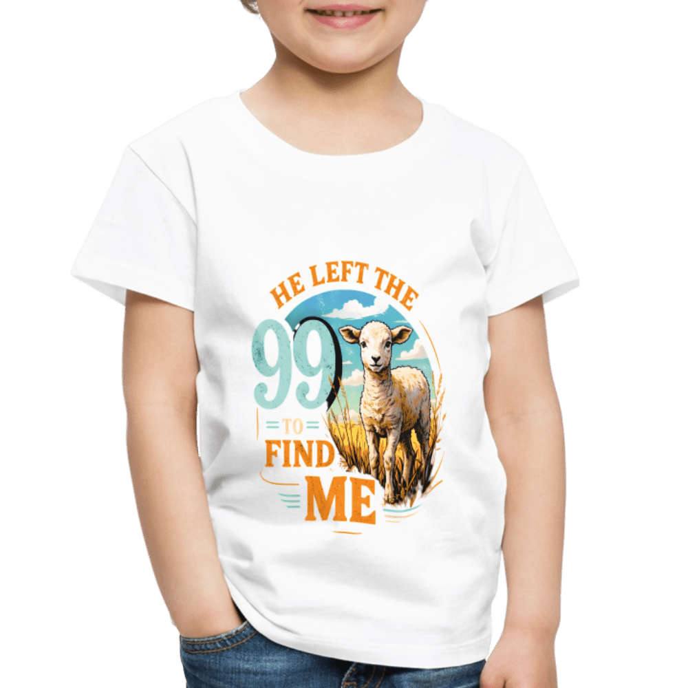 He Left The 99 To Find Me Christian Toddler T-Shirt - ClaimedbyGodDesigns