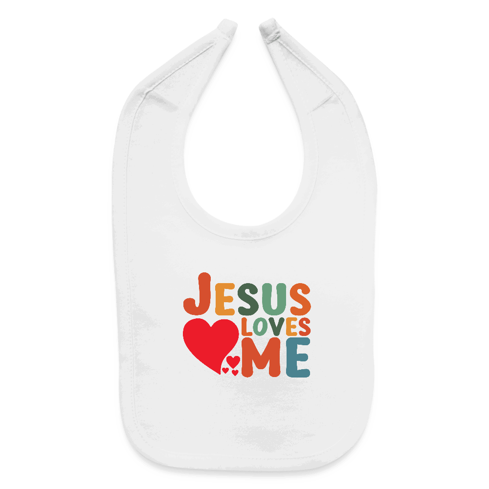 He Loves Me Christian Baby Bib - ClaimedbyGodDesigns