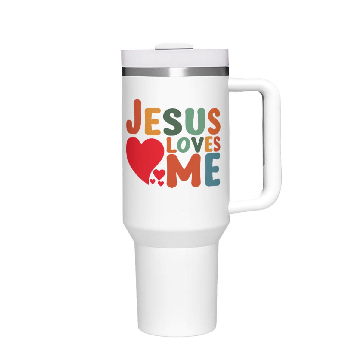 He Loves Me Christian Stainless Steel Tumbler 40oz - ClaimedbyGodDesigns