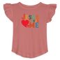 He Loves Me Christian Toddler  Flutter T-shirt - ClaimedbyGodDesigns