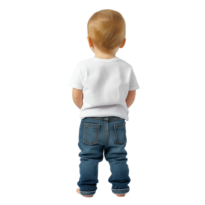 He Loves Me This I Know Christian Baby Crewneck T-shirt - ClaimedbyGodDesigns