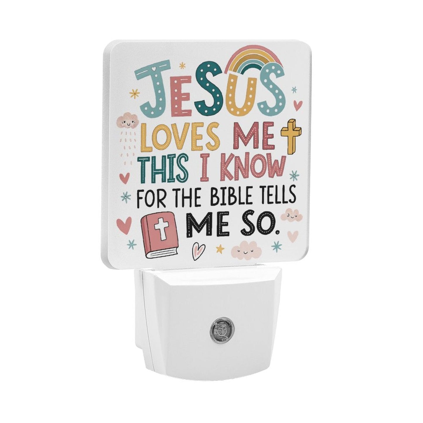 He Loves Me This I Know Christian kids Night Light - ClaimedbyGodDesigns