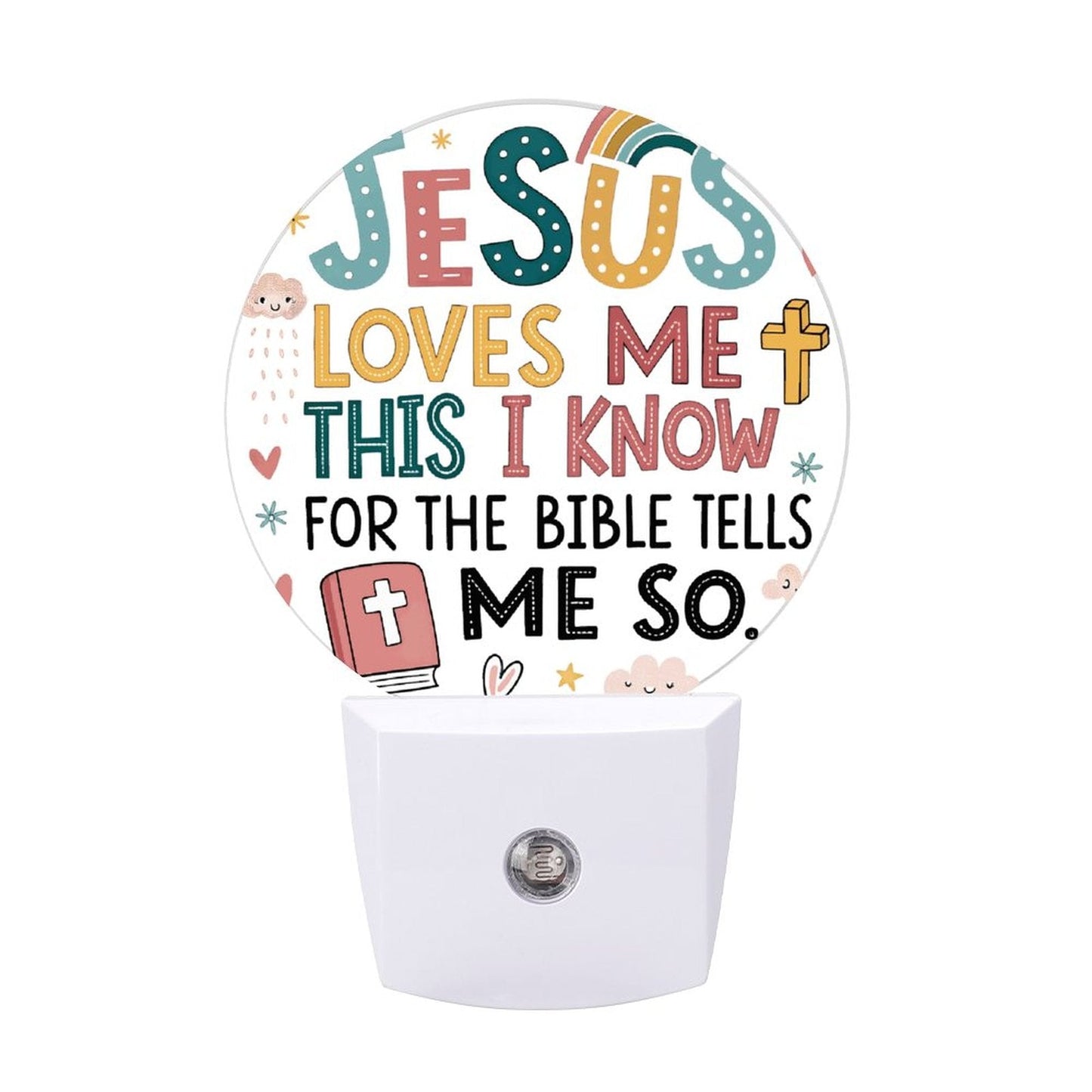 He Loves Me This I Know Christian kids Night Light - ClaimedbyGodDesigns