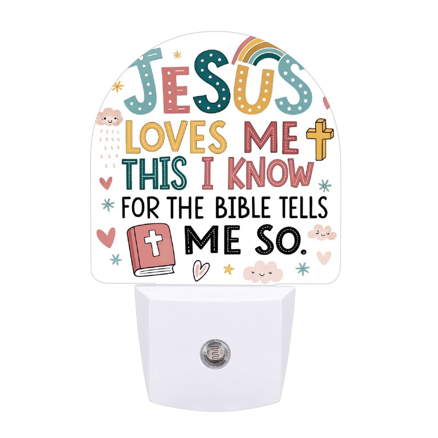 He Loves Me This I Know Christian kids Night Light - ClaimedbyGodDesigns
