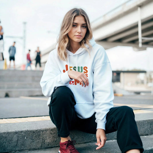 He Loves Me Unisex Christian Pullover Hooded Sweatshirt - ClaimedbyGodDesigns