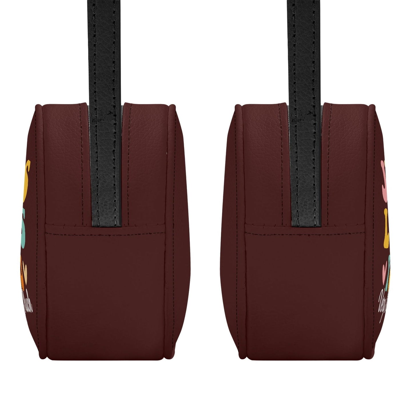 He Loves You Very Much Christian Kids PU Small Round Bag Children Purse - ClaimedbyGodDesigns