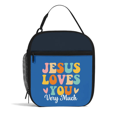 He Loves You Very Much Insulated Christian Lunch Box for Kids - ClaimedbyGodDesigns