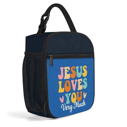 He Loves You Very Much Insulated Christian Lunch Box for Kids - ClaimedbyGodDesigns