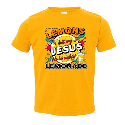 He Makes Lemonade Toddler Christian T-shirt - ClaimedbyGodDesigns