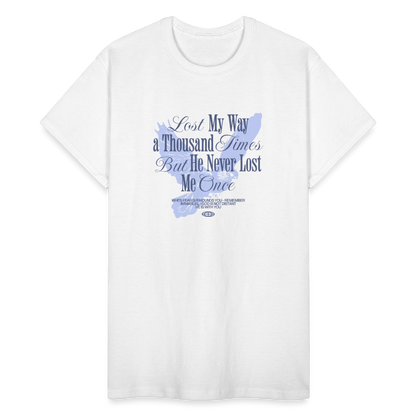 He Never Lost Me Once Unisex Ultra Cotton Adult T-Shirt - ClaimedbyGodDesigns