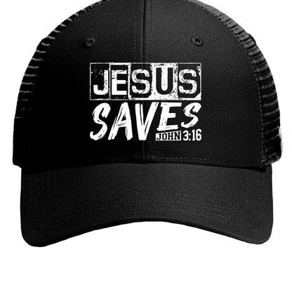 He Saves Adult Christian Hat - ClaimedbyGodDesigns