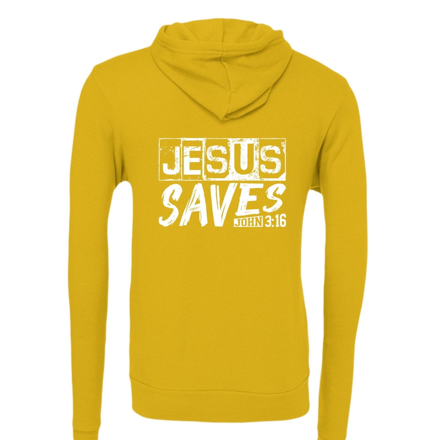 He Saves Unisex Christian Full-Zip Hooded Sweatshirt - ClaimedbyGodDesigns