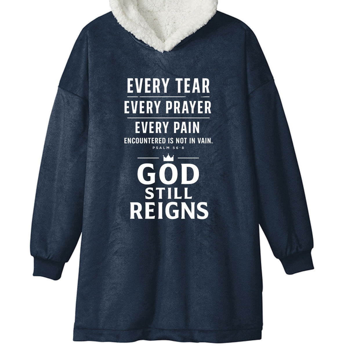 He Still Reigns Unisex Premium Wearable Blanket - ClaimedbyGodDesigns