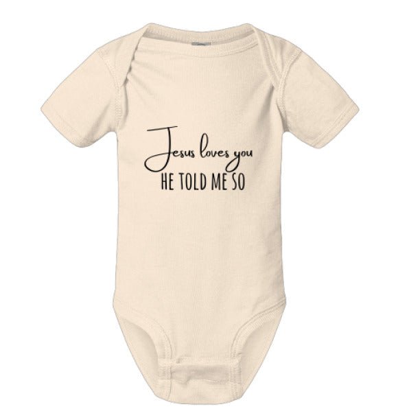 He Told Me So Christian Baby Jumpsuit - ClaimedbyGodDesigns