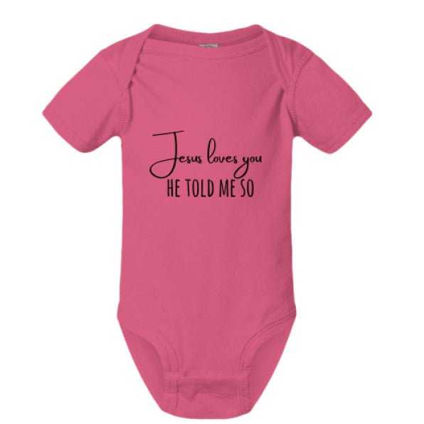 He Told Me So Christian Baby Jumpsuit - ClaimedbyGodDesigns
