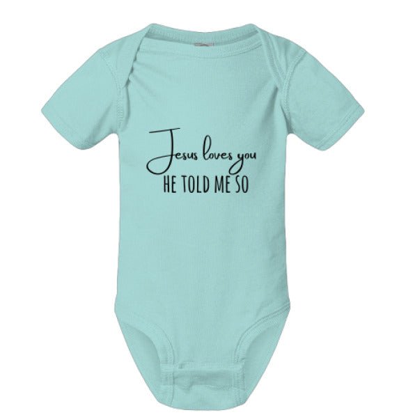 He Told Me So Christian Baby Jumpsuit - ClaimedbyGodDesigns