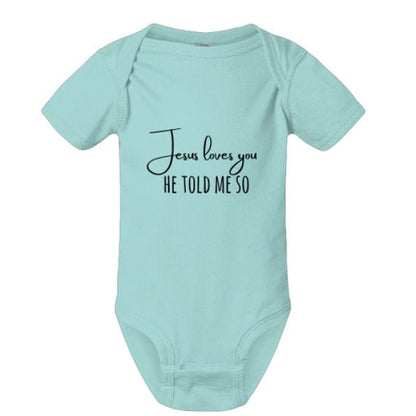 He Told Me So Christian Baby Jumpsuit - ClaimedbyGodDesigns