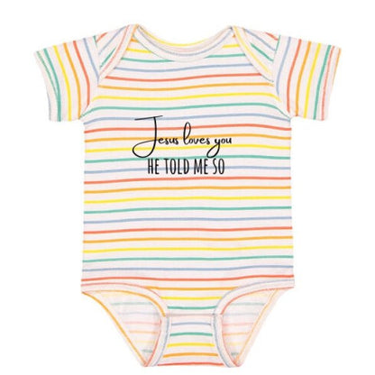 He Told Me So Christian Baby Jumpsuit - ClaimedbyGodDesigns