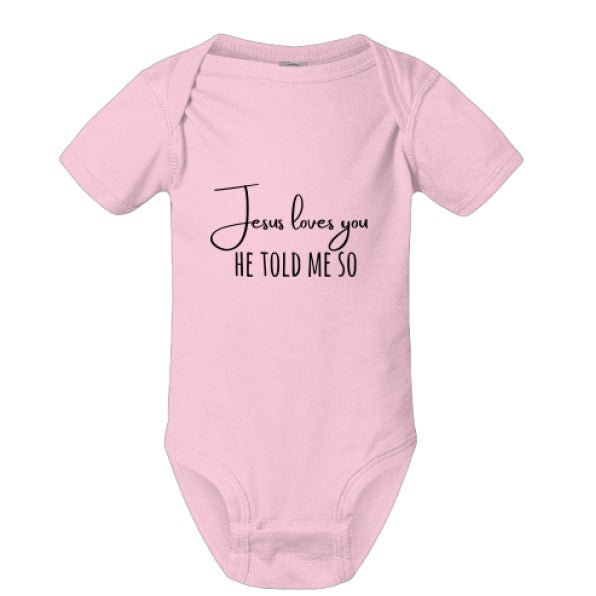 He Told Me So Christian Baby Jumpsuit - ClaimedbyGodDesigns