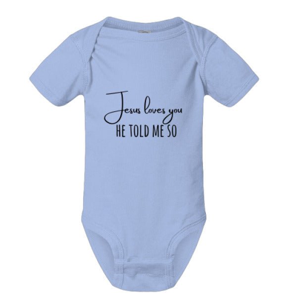 He Told Me So Christian Baby Jumpsuit - ClaimedbyGodDesigns