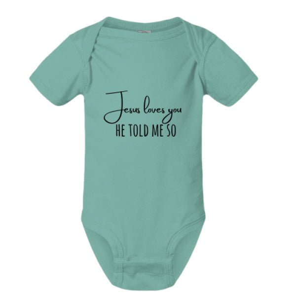 He Told Me So Christian Baby Jumpsuit - ClaimedbyGodDesigns