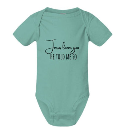 He Told Me So Christian Baby Jumpsuit - ClaimedbyGodDesigns