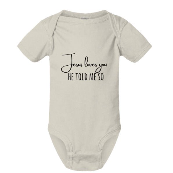 He Told Me So Christian Baby Jumpsuit - ClaimedbyGodDesigns