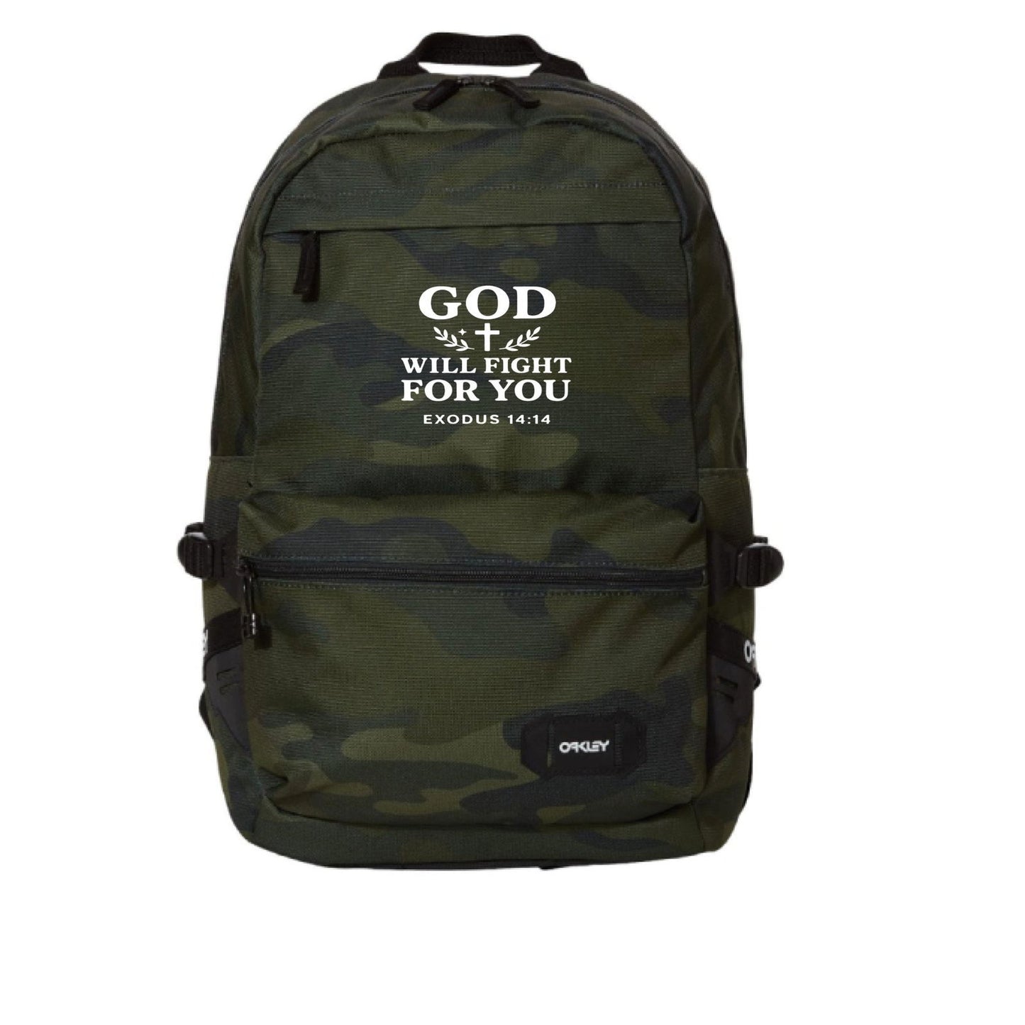 He Will Fight For You Christian Backpack - ClaimedbyGodDesigns