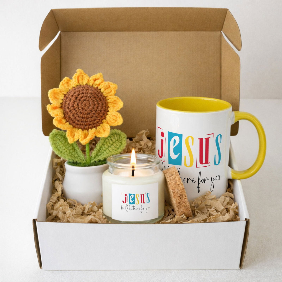 He'll Be There For You Hello Sunshine Christian Gift Set - ClaimedbyGodDesigns