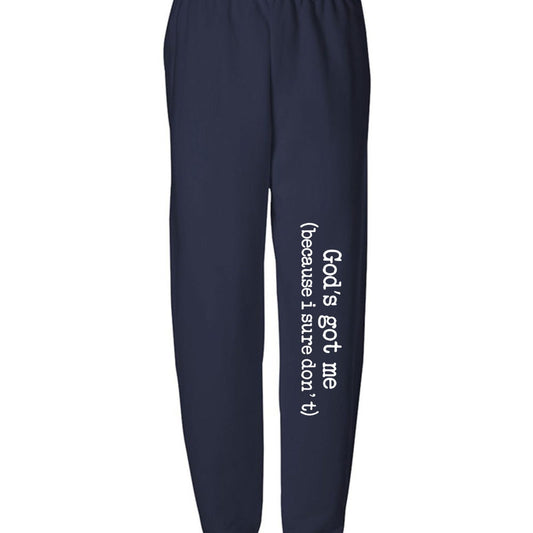 He's Got Me (Because I Sure Don't) Youth Christian Sweatpants - ClaimedbyGodDesigns