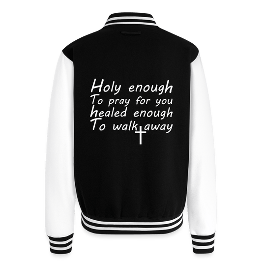 Healed Enough Christian Heavyweight Letterman Jacket - ClaimedbyGodDesigns