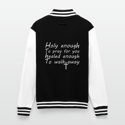 Healed Enough Christian Heavyweight Letterman Jacket - ClaimedbyGodDesigns
