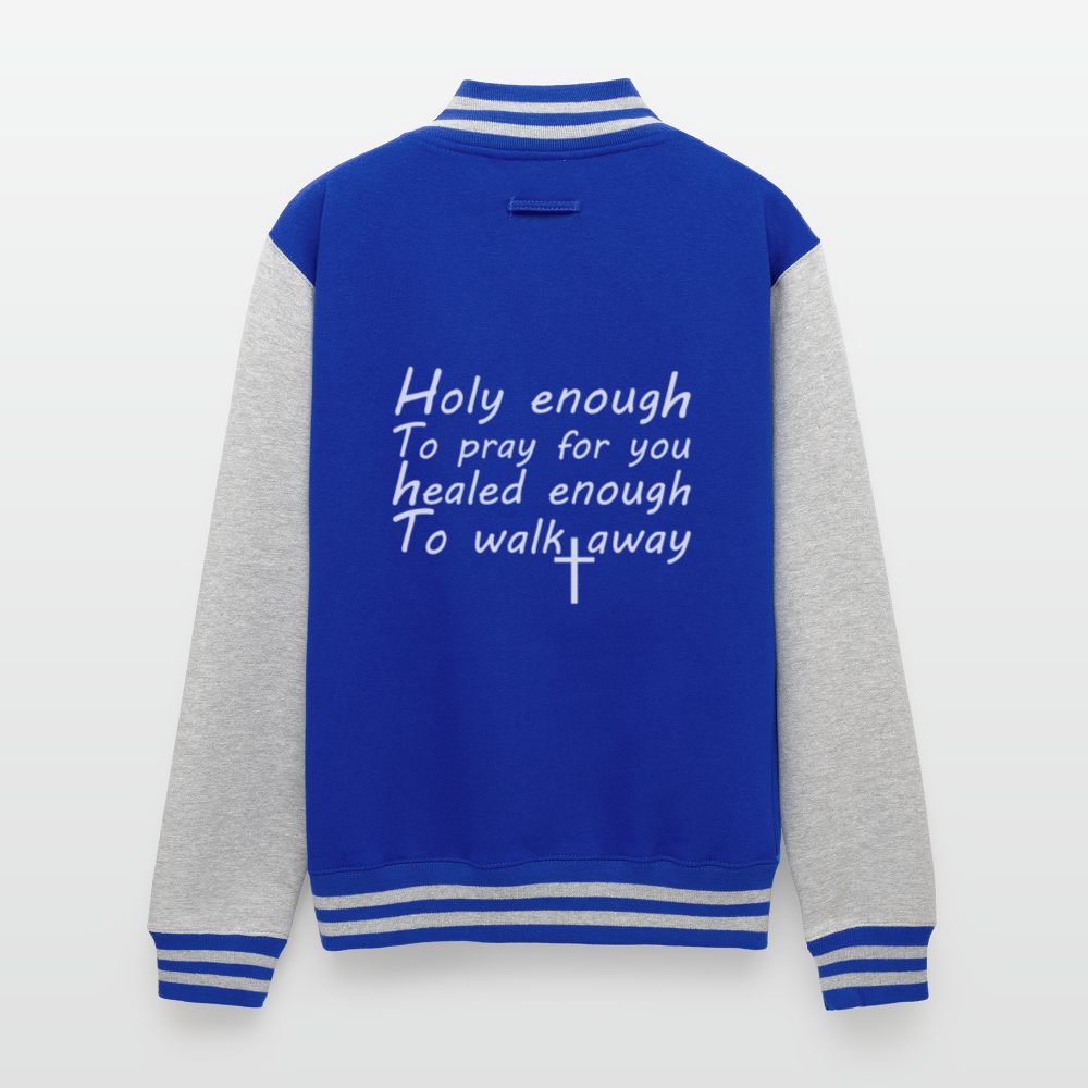 Healed Enough Christian Heavyweight Letterman Jacket - ClaimedbyGodDesigns