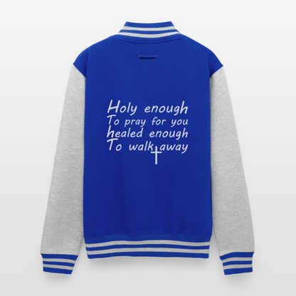 Healed Enough Christian Heavyweight Letterman Jacket - ClaimedbyGodDesigns